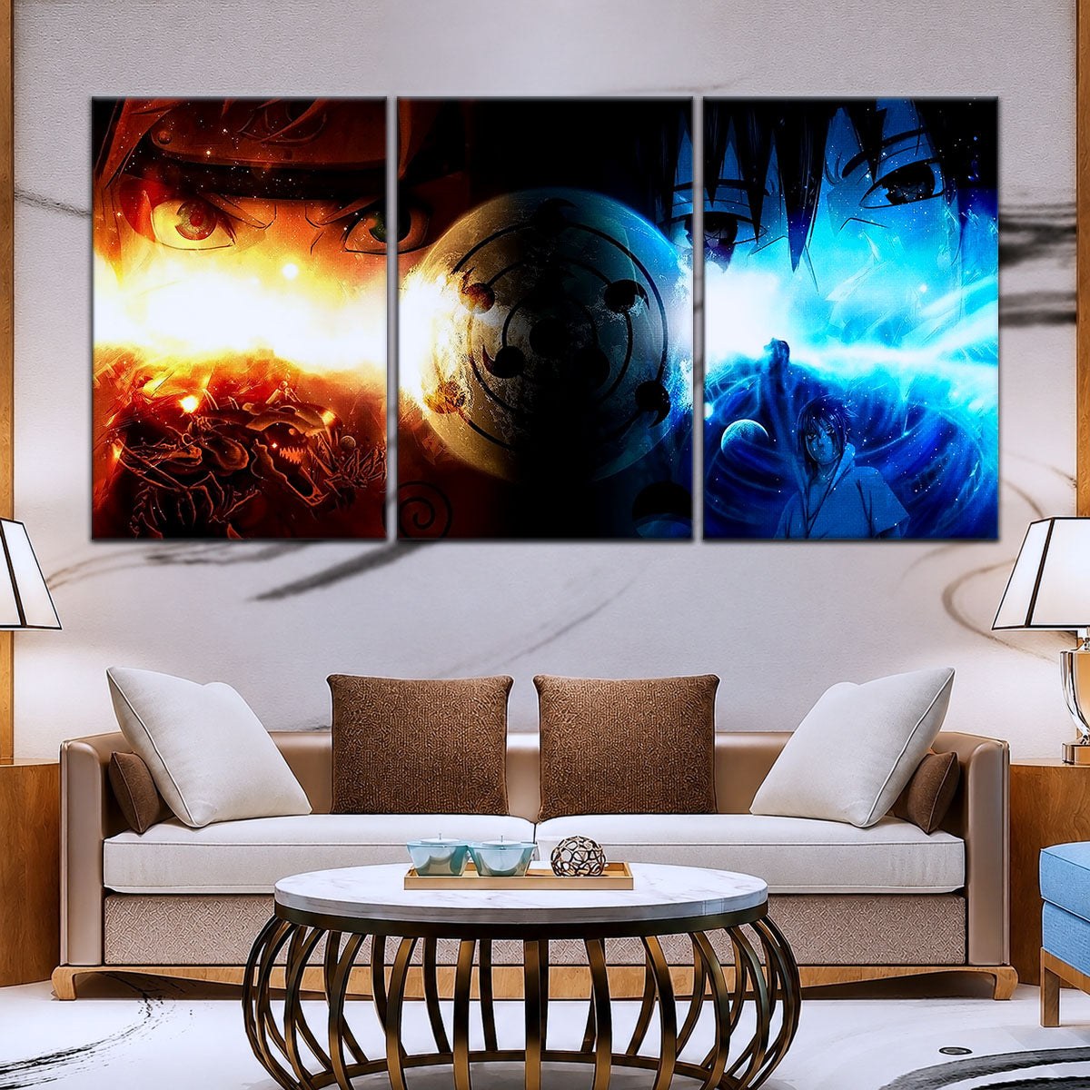Naruto Canvas Wall Art - NA5050 - Naruto Uzumaki - Sasuke Uchiha