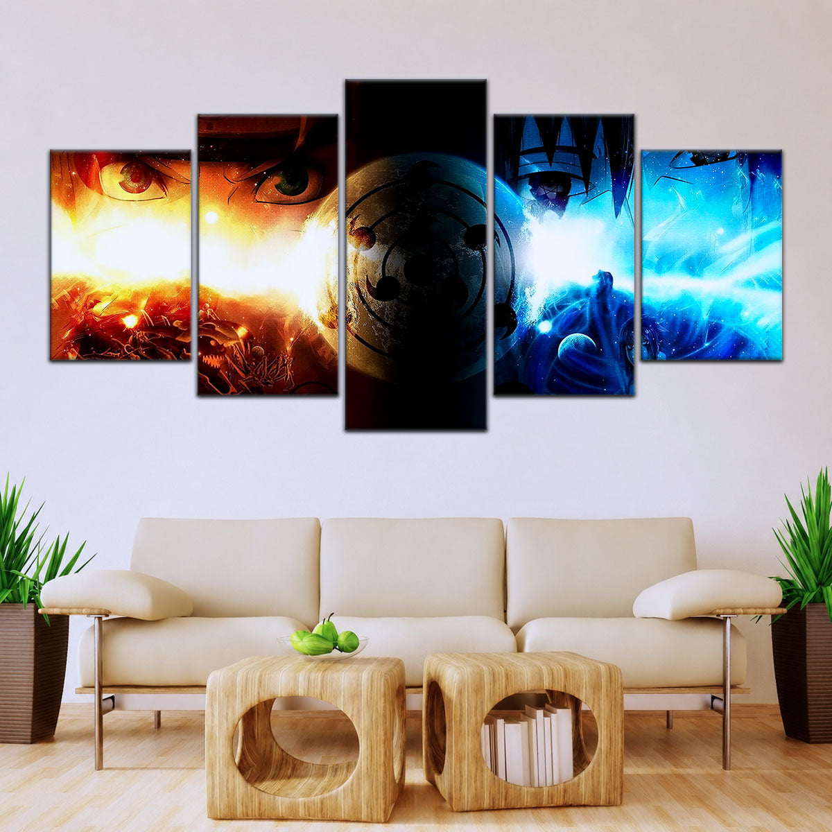 Naruto Canvas Wall Art - NA5050 - Naruto Uzumaki - Sasuke Uchiha