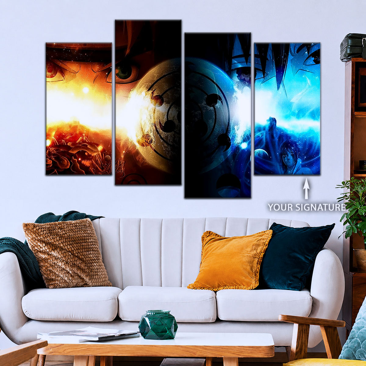 Naruto Canvas Wall Art - NA5050 - Naruto Uzumaki - Sasuke Uchiha