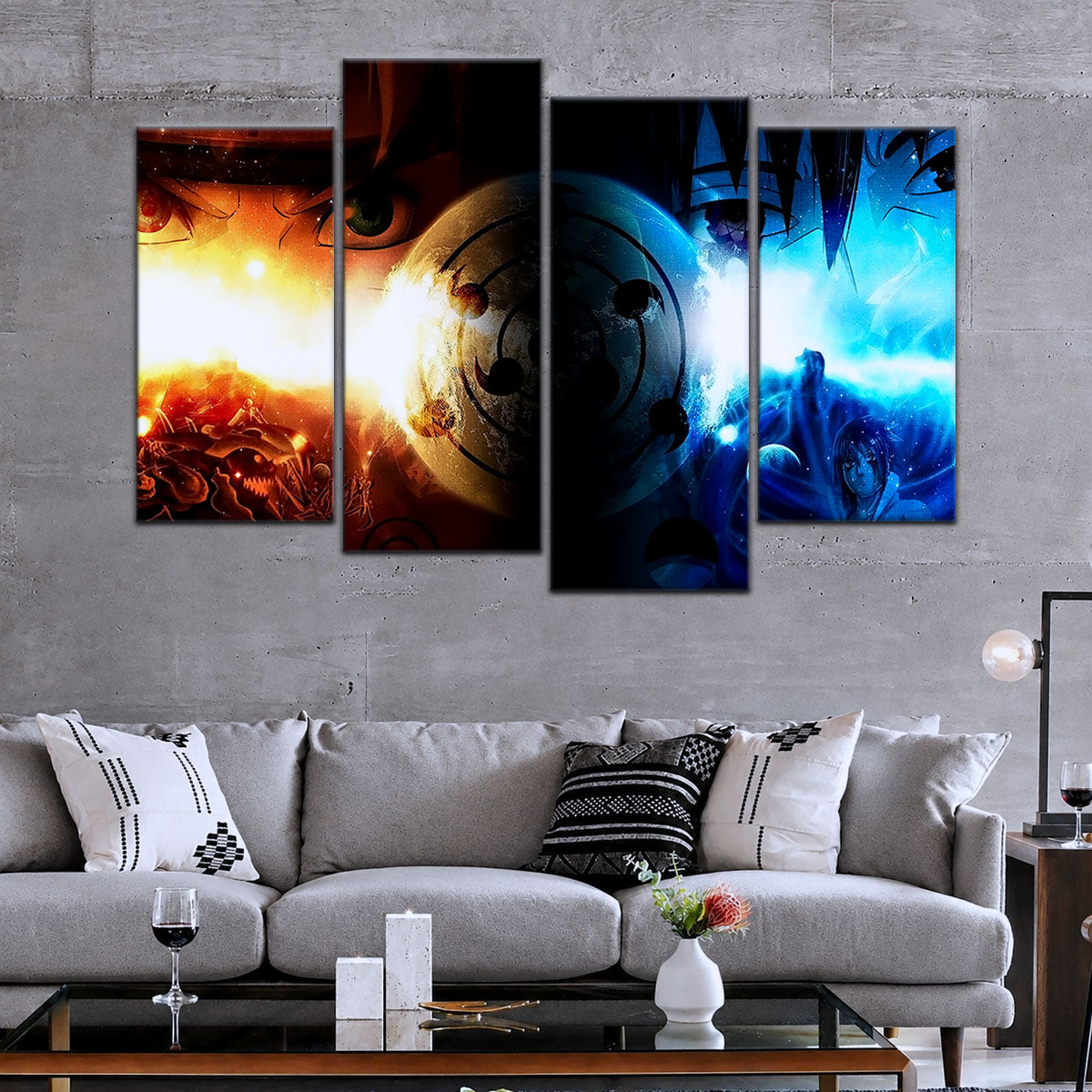 Naruto Canvas Wall Art - NA5050 - Naruto Uzumaki - Sasuke Uchiha