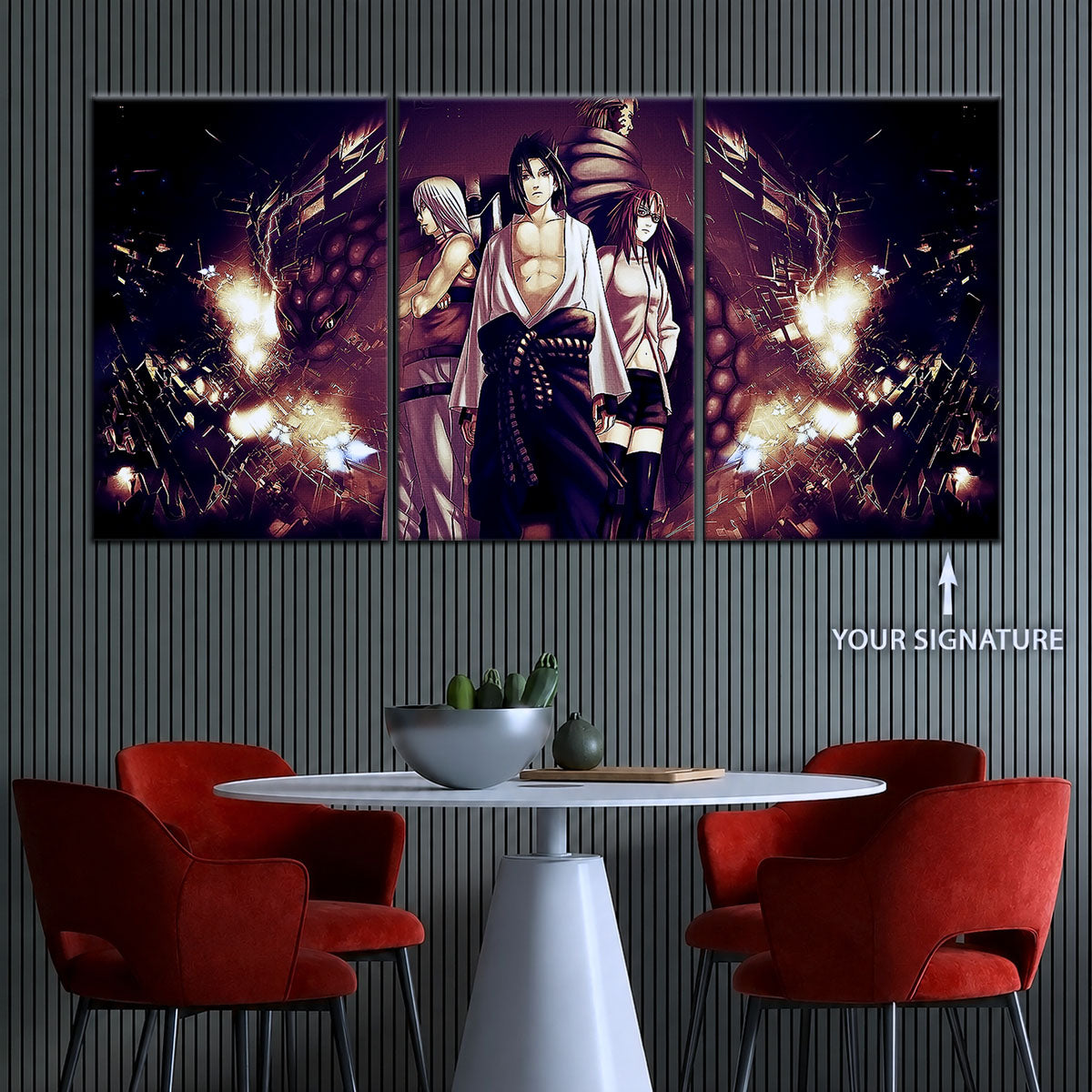 Naruto Canvas Wall Art - NA5054 - Suigetsu Hozuki Karin - Sasuke Uchiha