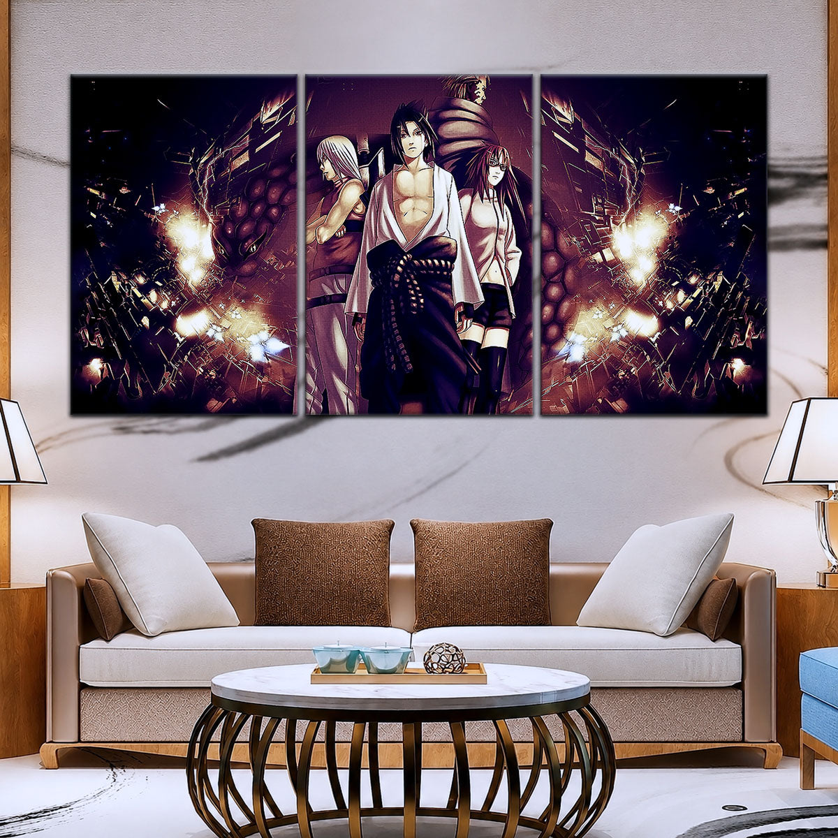 Naruto Canvas Wall Art - NA5054 - Suigetsu Hozuki Karin - Sasuke Uchiha