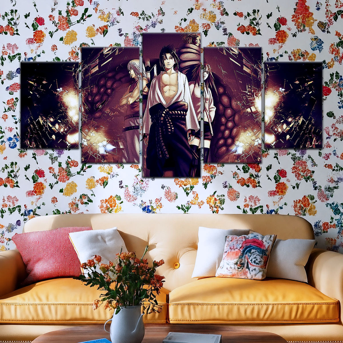Naruto Canvas Wall Art - NA5054 - Suigetsu Hozuki Karin - Sasuke Uchiha