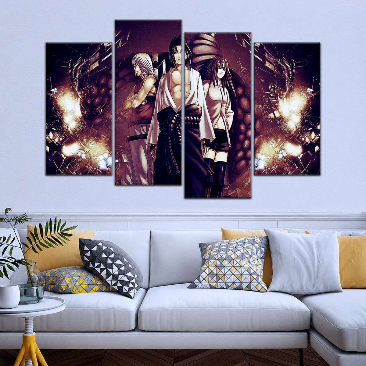 Naruto Canvas Wall Art - NA5054 - Suigetsu Hozuki Karin - Sasuke Uchiha