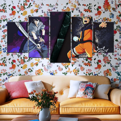 Naruto Canvas Wall Art - NA5055 - Naruto Uzumaki - Sasuke Uchiha