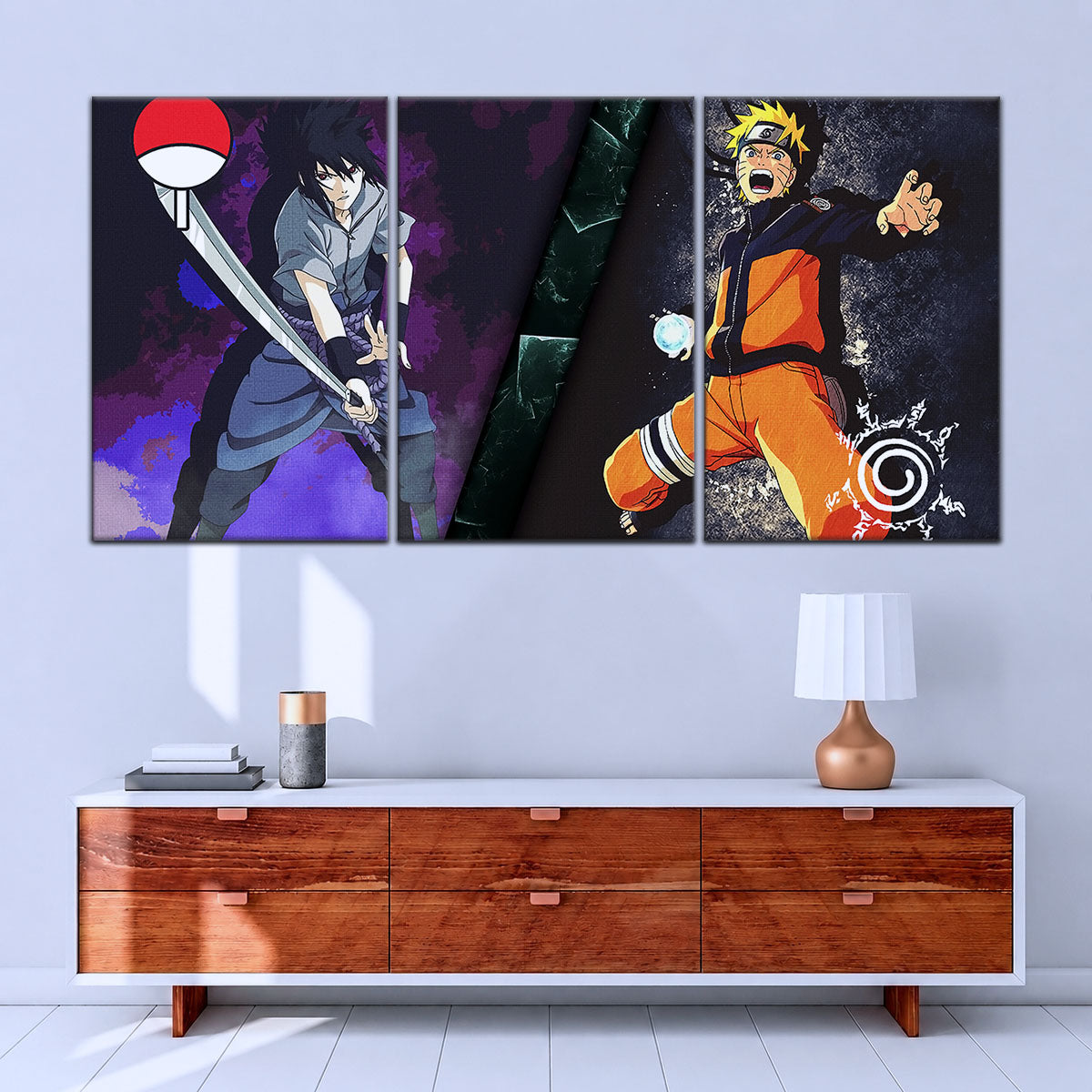 Naruto Canvas Wall Art - NA5055 - Naruto Uzumaki - Sasuke Uchiha
