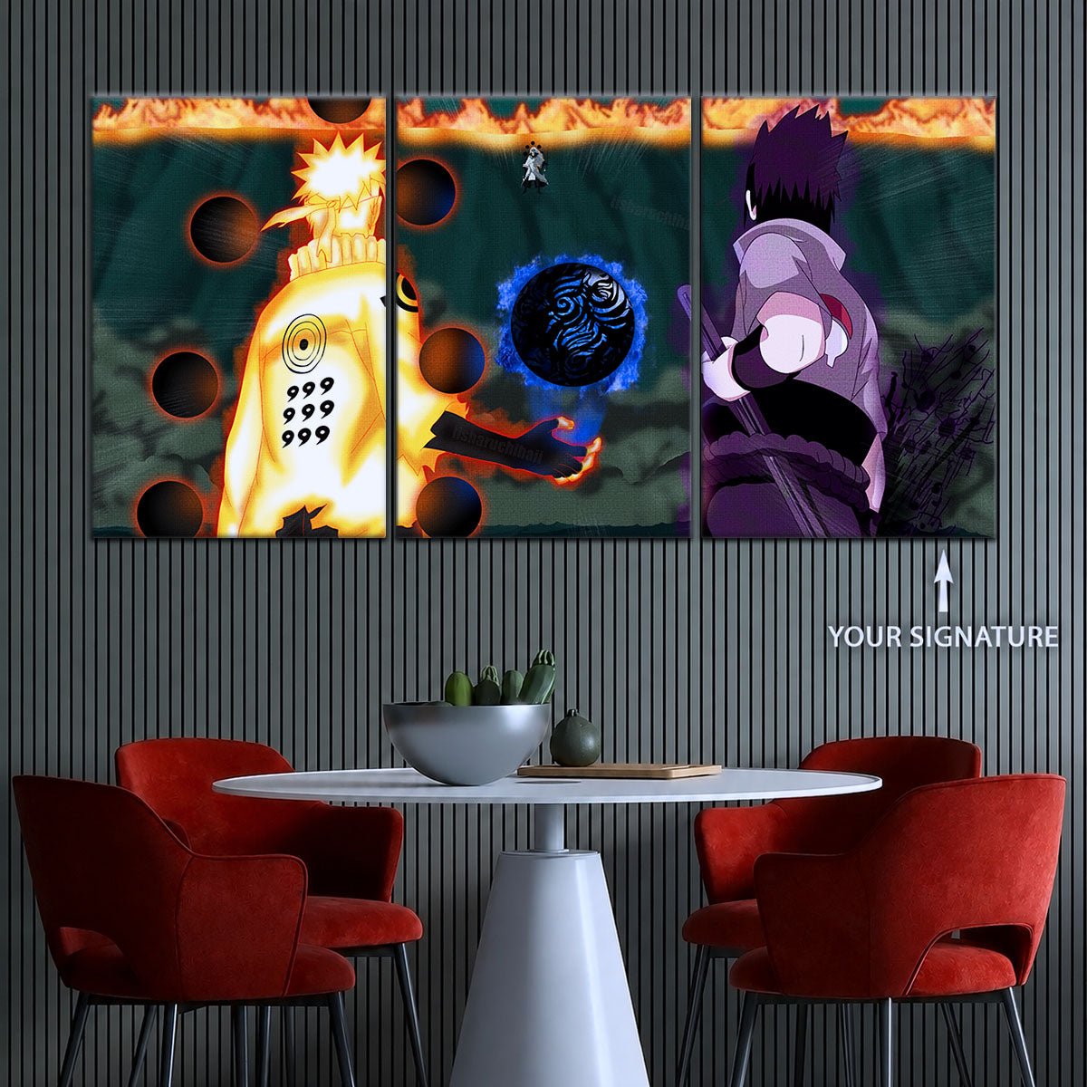 Naruto Canvas Wall Art - NA5056 - Naruto Uzumaki - Sasuke Uchiha