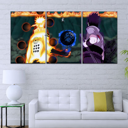 Naruto Canvas Wall Art - NA5056 - Naruto Uzumaki - Sasuke Uchiha