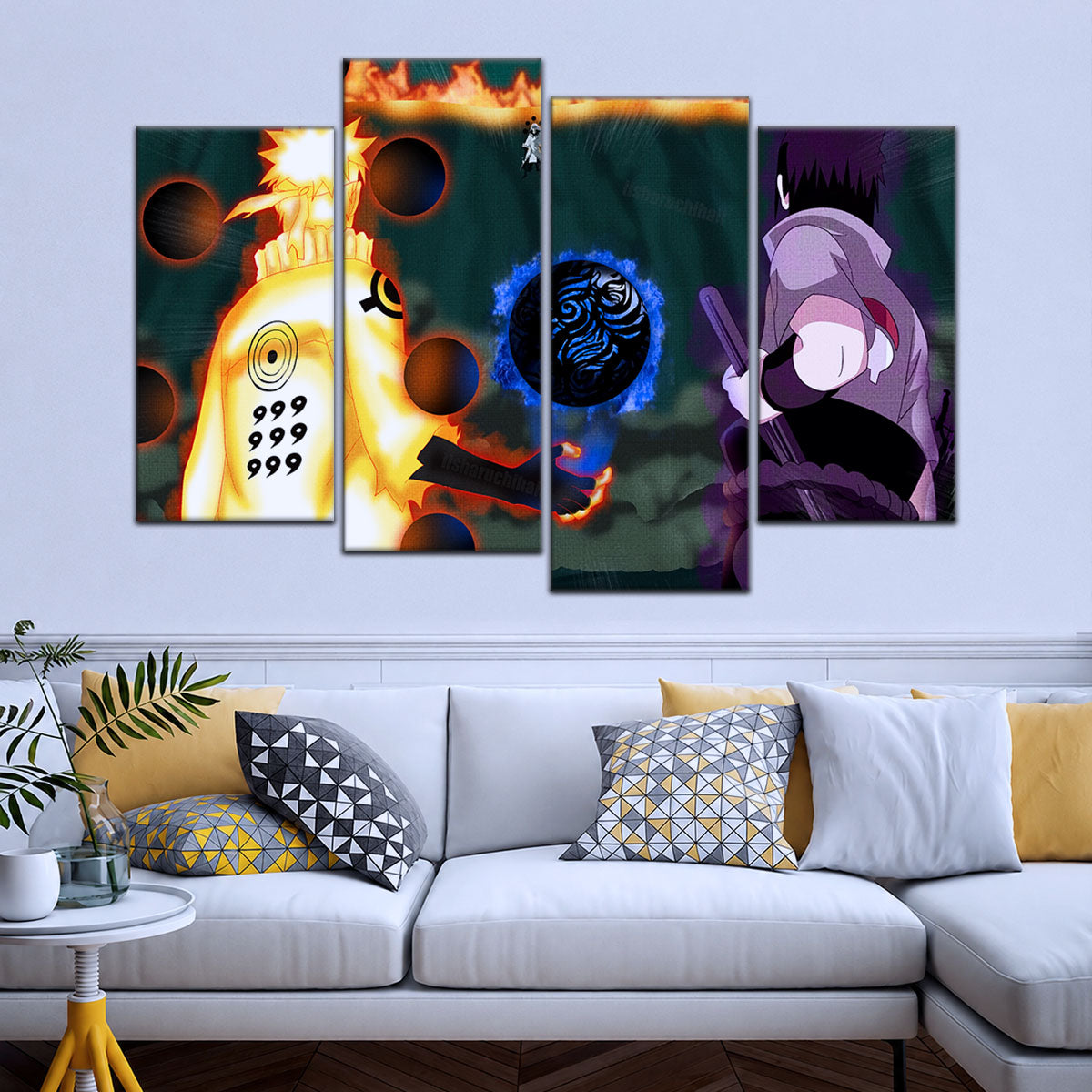 Naruto Canvas Wall Art - NA5056 - Naruto Uzumaki - Sasuke Uchiha