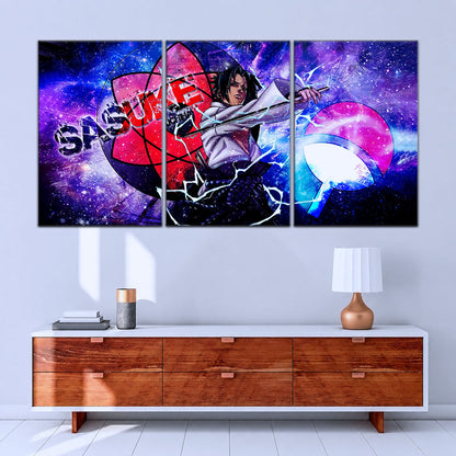 Naruto Canvas Wall Art - NA5058 - Epic Sasuke Uchiha - Naruto Power Unleashed