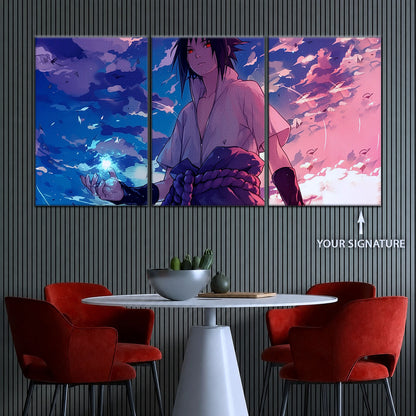 Naruto Canvas Wall Art - NA5059 - Sasuke Uchiha Sharingan & Chidori