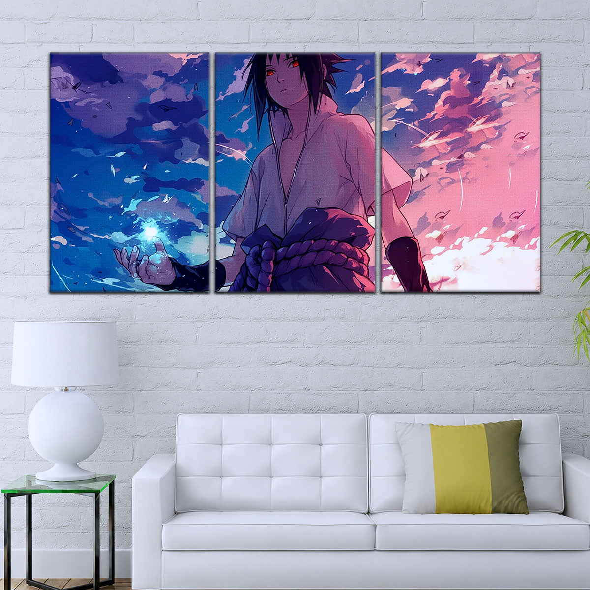 Naruto Canvas Wall Art - NA5059 - Sasuke Uchiha Sharingan & Chidori