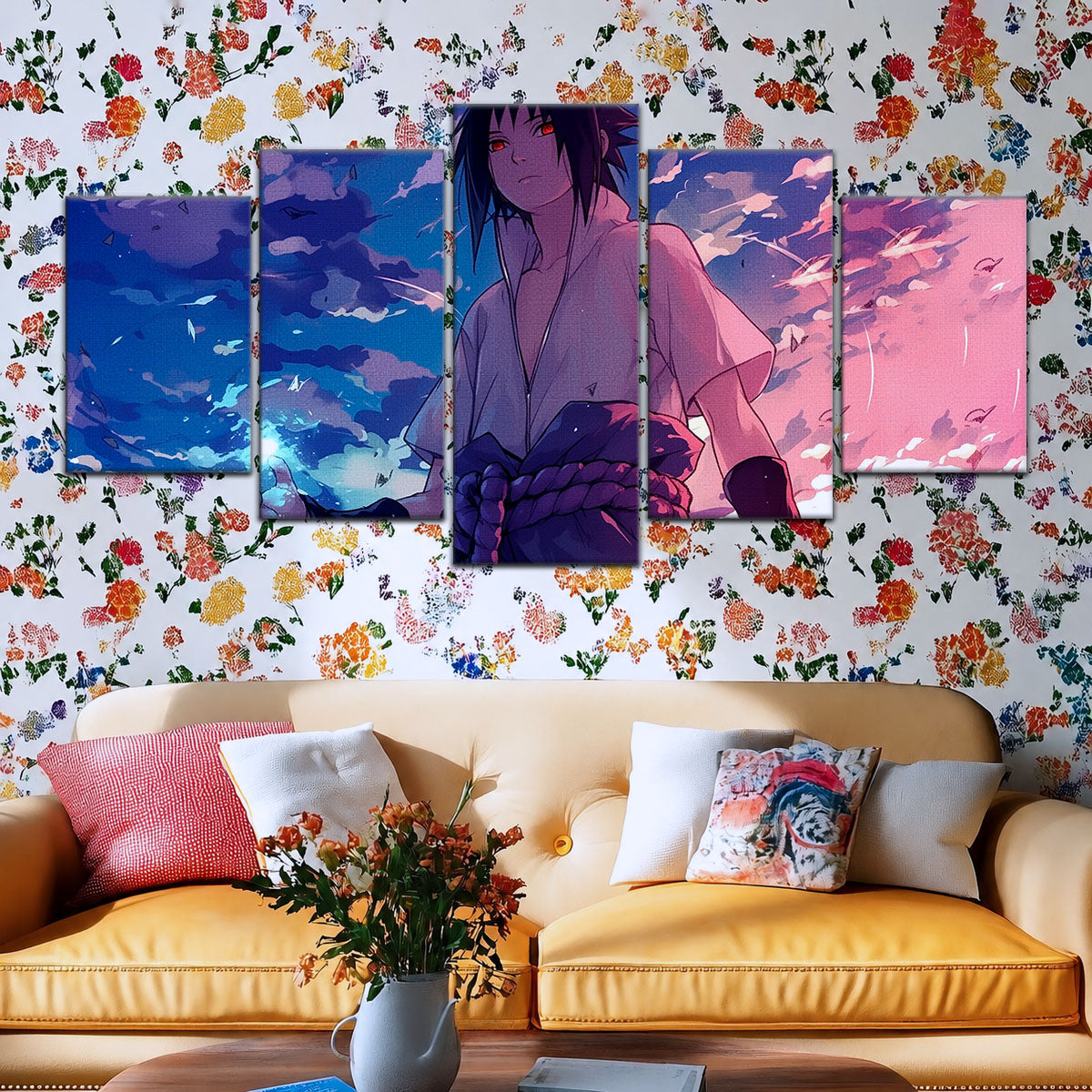 Naruto Canvas Wall Art - NA5059 - Sasuke Uchiha Sharingan & Chidori
