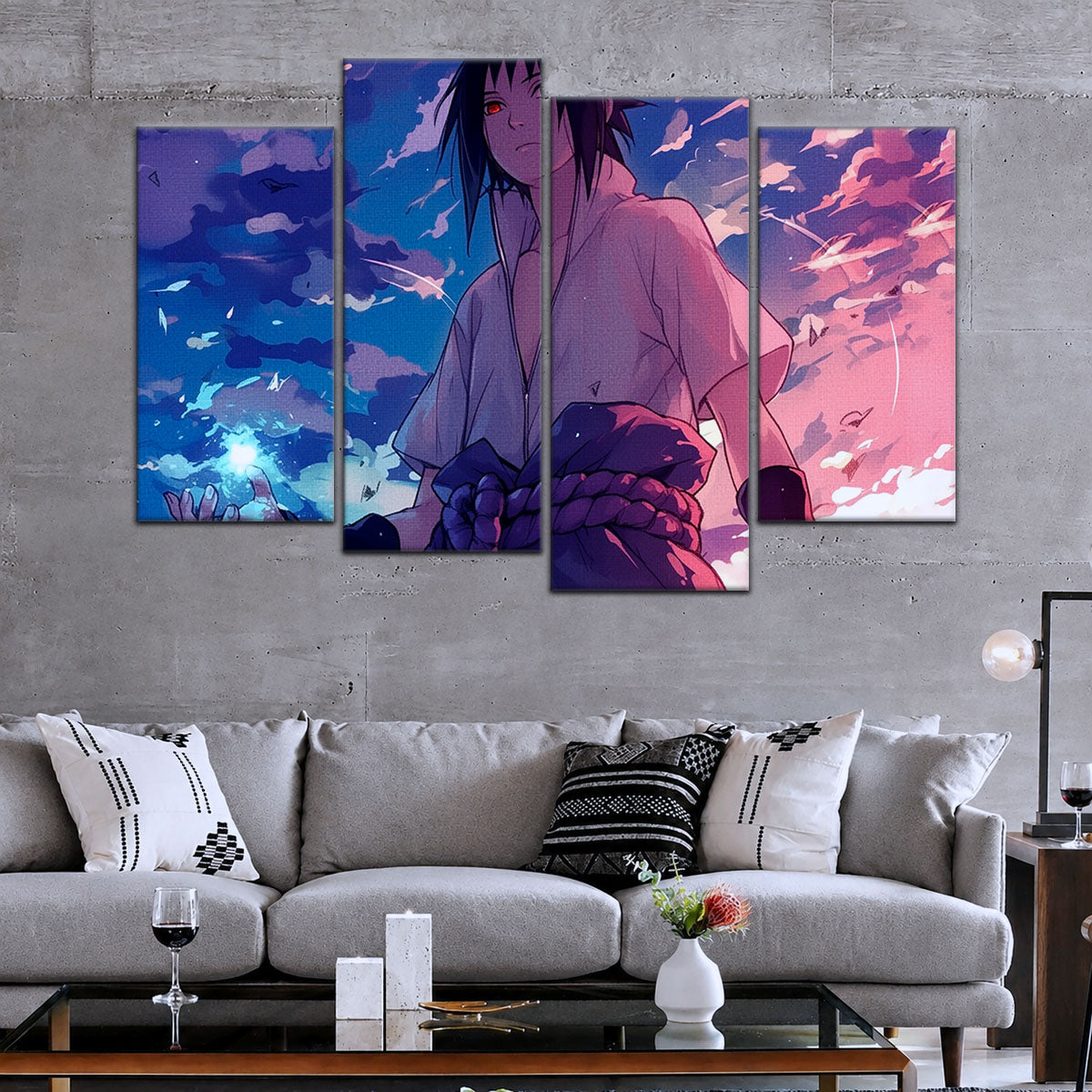 Naruto Canvas Wall Art - NA5059 - Sasuke Uchiha Sharingan & Chidori