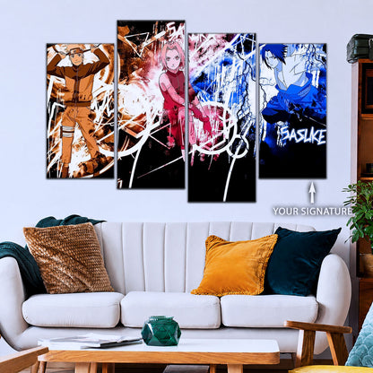 Naruto Canvas Wall Art - NA5060 - Uzumaki Naruto - Uchiha Sasuke - Sakura Haruno