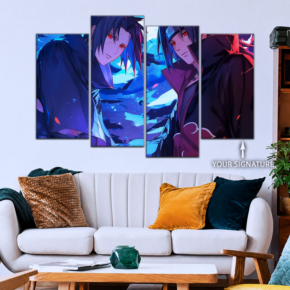 Naruto Canvas Wall Art - NA5061 - Itachi Uchiha - Sasuke Uchiha