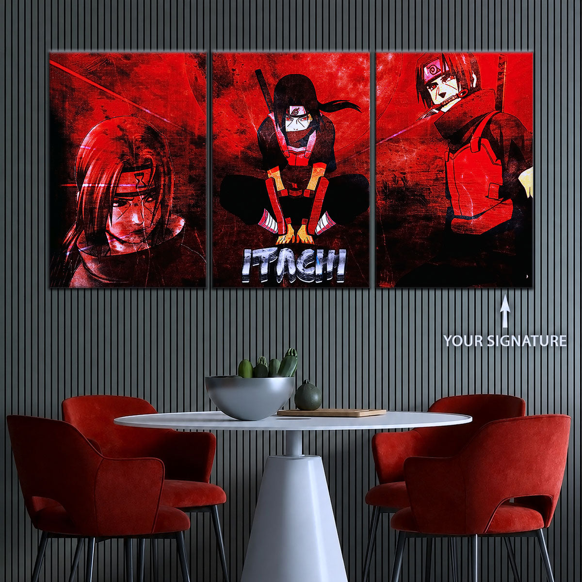 Naruto Canvas Wall Art - NA5062 - Itachi Uchiha Red Eyes Sharingan