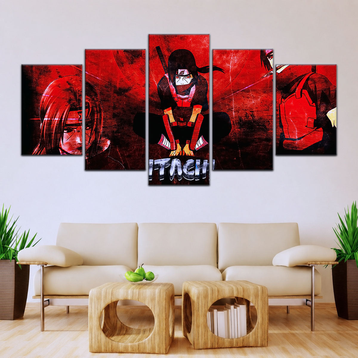 Naruto Canvas Wall Art - NA5062 - Itachi Uchiha Red Eyes Sharingan