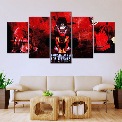 Naruto Canvas Wall Art - NA5062 - Itachi Uchiha Red Eyes Sharingan
