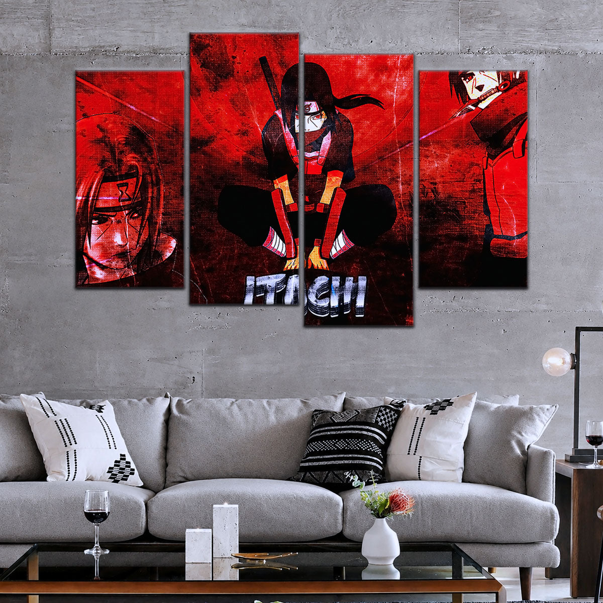 Naruto Canvas Wall Art - NA5062 - Itachi Uchiha Red Eyes Sharingan
