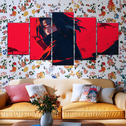 Naruto Canvas Wall Art - NA5064 - Itachi Uchiha Sharingan Blaze