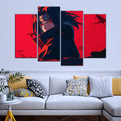 Naruto Canvas Wall Art - NA5064 - Itachi Uchiha Sharingan Blaze