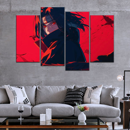 Naruto Canvas Wall Art - NA5064 - Itachi Uchiha Sharingan Blaze
