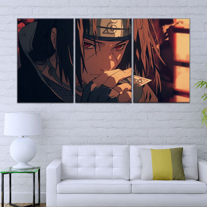 Naruto Canvas Wall Art - NA5065 - Itachi Uchiha Mysterious Gaze Eyes