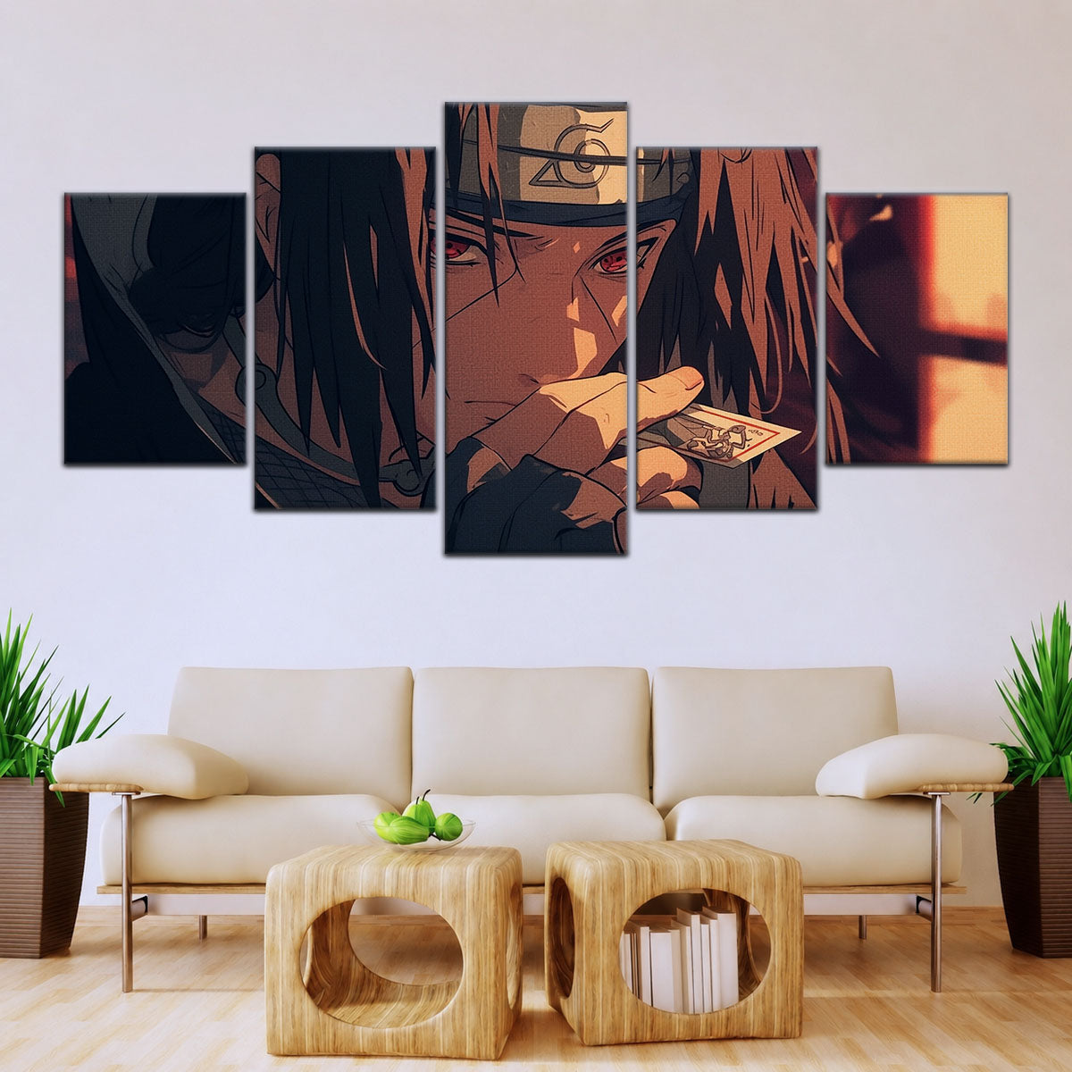 Naruto Canvas Wall Art - NA5065 - Itachi Uchiha Mysterious Gaze Eyes