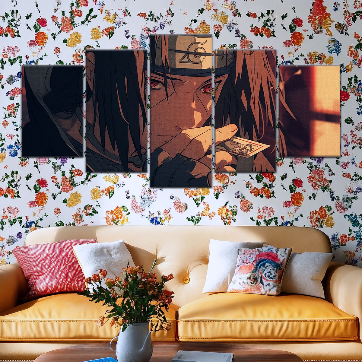 Naruto Canvas Wall Art - NA5065 - Itachi Uchiha Mysterious Gaze Eyes