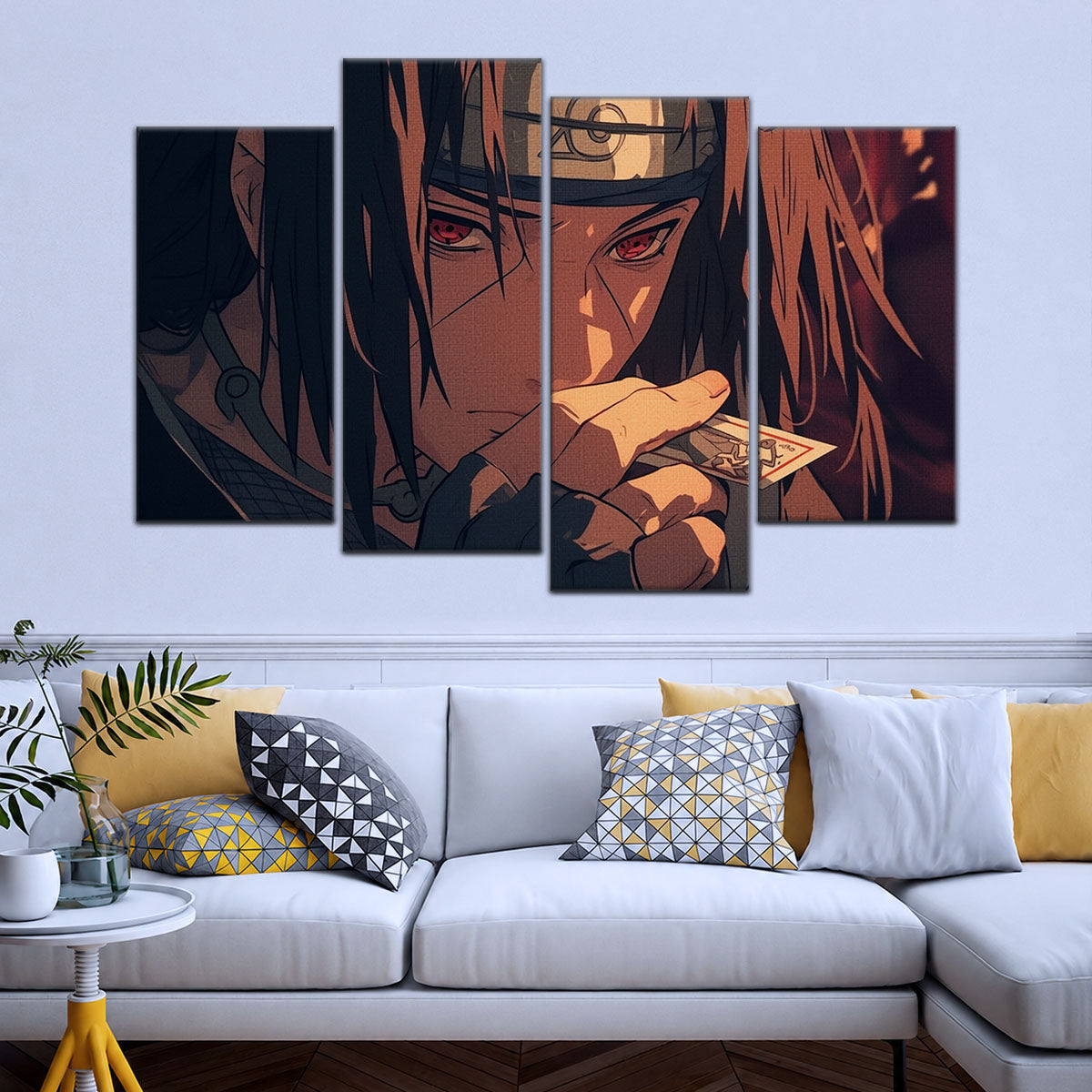 Naruto Canvas Wall Art - NA5065 - Itachi Uchiha Mysterious Gaze Eyes