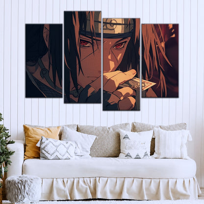 Naruto Canvas Wall Art - NA5065 - Itachi Uchiha Mysterious Gaze Eyes