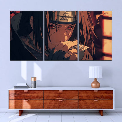 Naruto Canvas Wall Art - NA5065 - Itachi Uchiha Mysterious Gaze Eyes