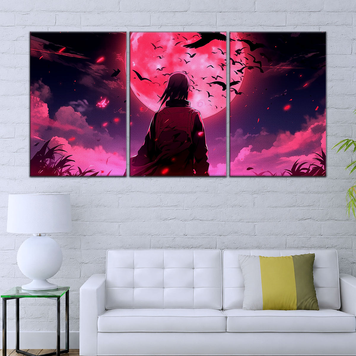 Naruto Canvas Wall Art - NA5073 - Itachi Uchiha Moonlight Silhouette
