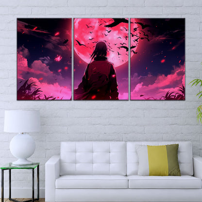 Naruto Canvas Wall Art - NA5073 - Itachi Uchiha Moonlight Silhouette