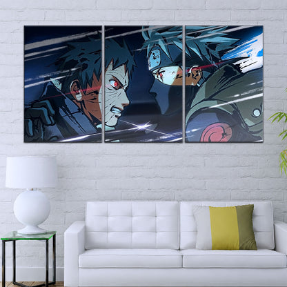 Naruto Canvas Wall Art - NA5075 - Obito Uchiha Vs Kakashi Hatake