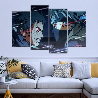 Naruto Canvas Wall Art - NA5075 - Obito Uchiha Vs Kakashi Hatake
