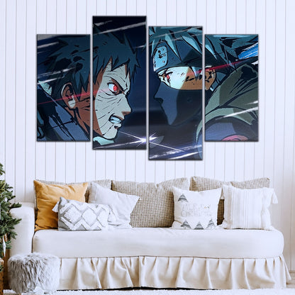 Naruto Canvas Wall Art - NA5075 - Obito Uchiha Vs Kakashi Hatake