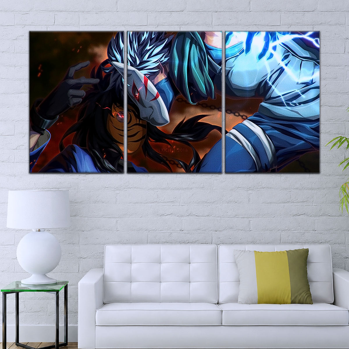 Naruto Canvas Wall Art - NA5076 - Obito Uchiha Vs Kakashi Hatake