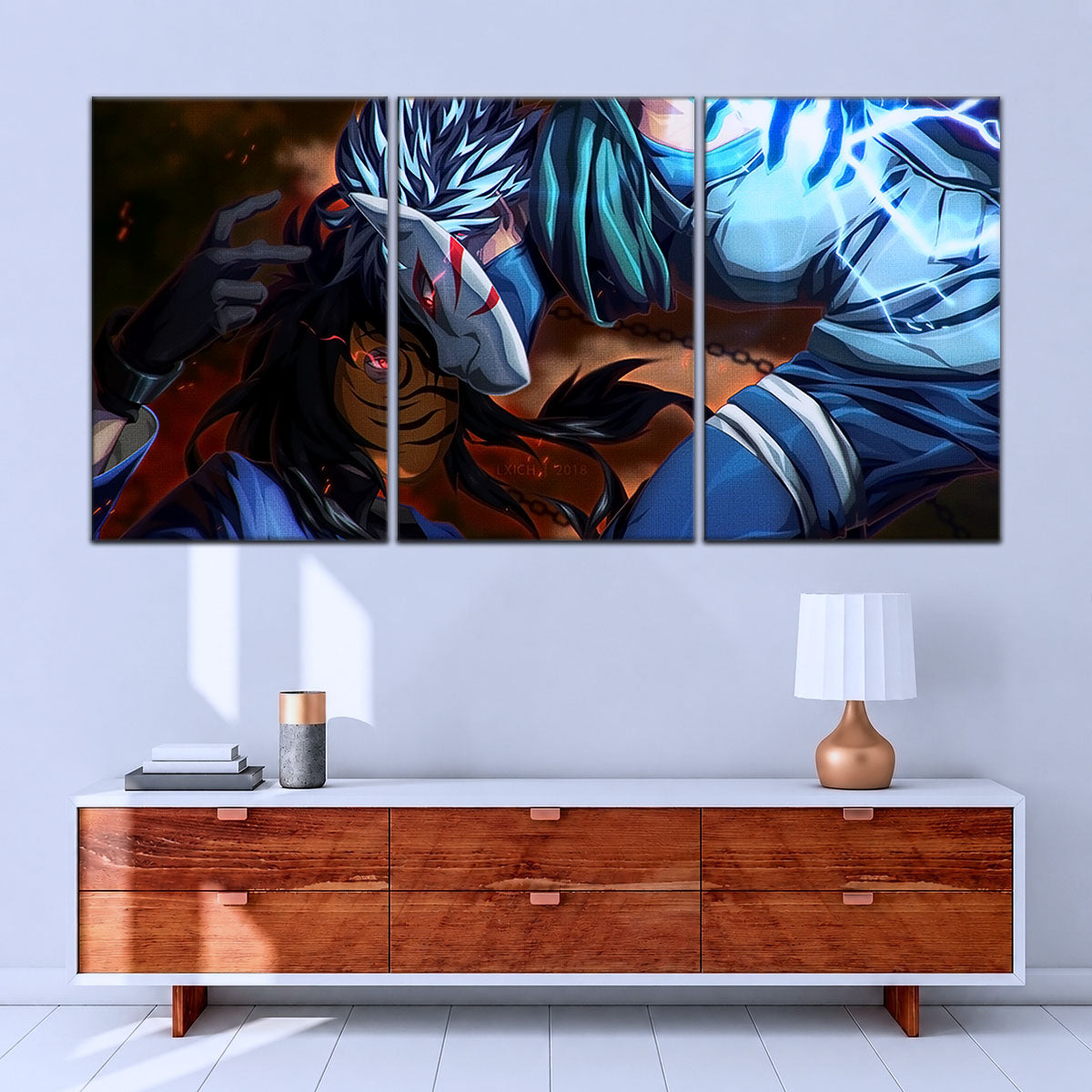 Naruto Canvas Wall Art - NA5076 - Obito Uchiha Vs Kakashi Hatake