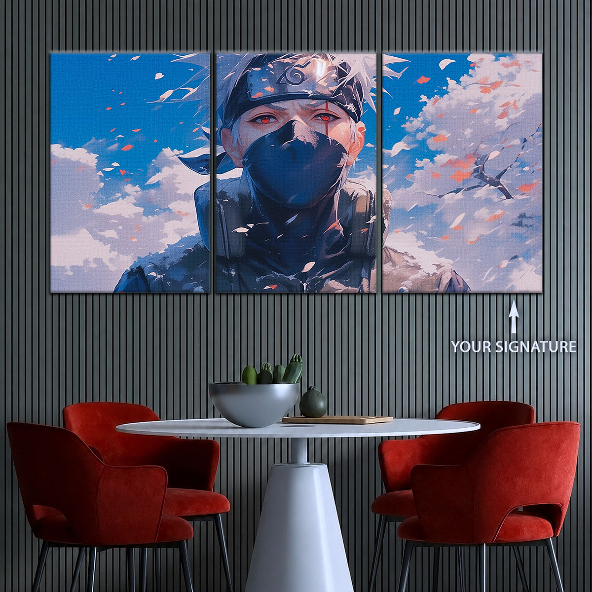Naruto Canvas Wall Art - NA5077 - Kakashi Hatake Sharingan