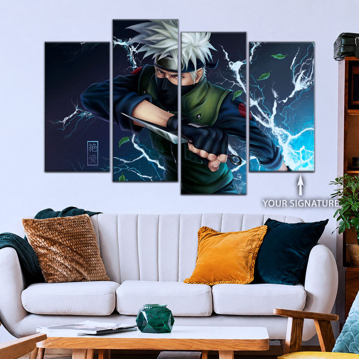 Naruto Canvas Wall Art - NA5078 - Kakashi Hatake Chidori
