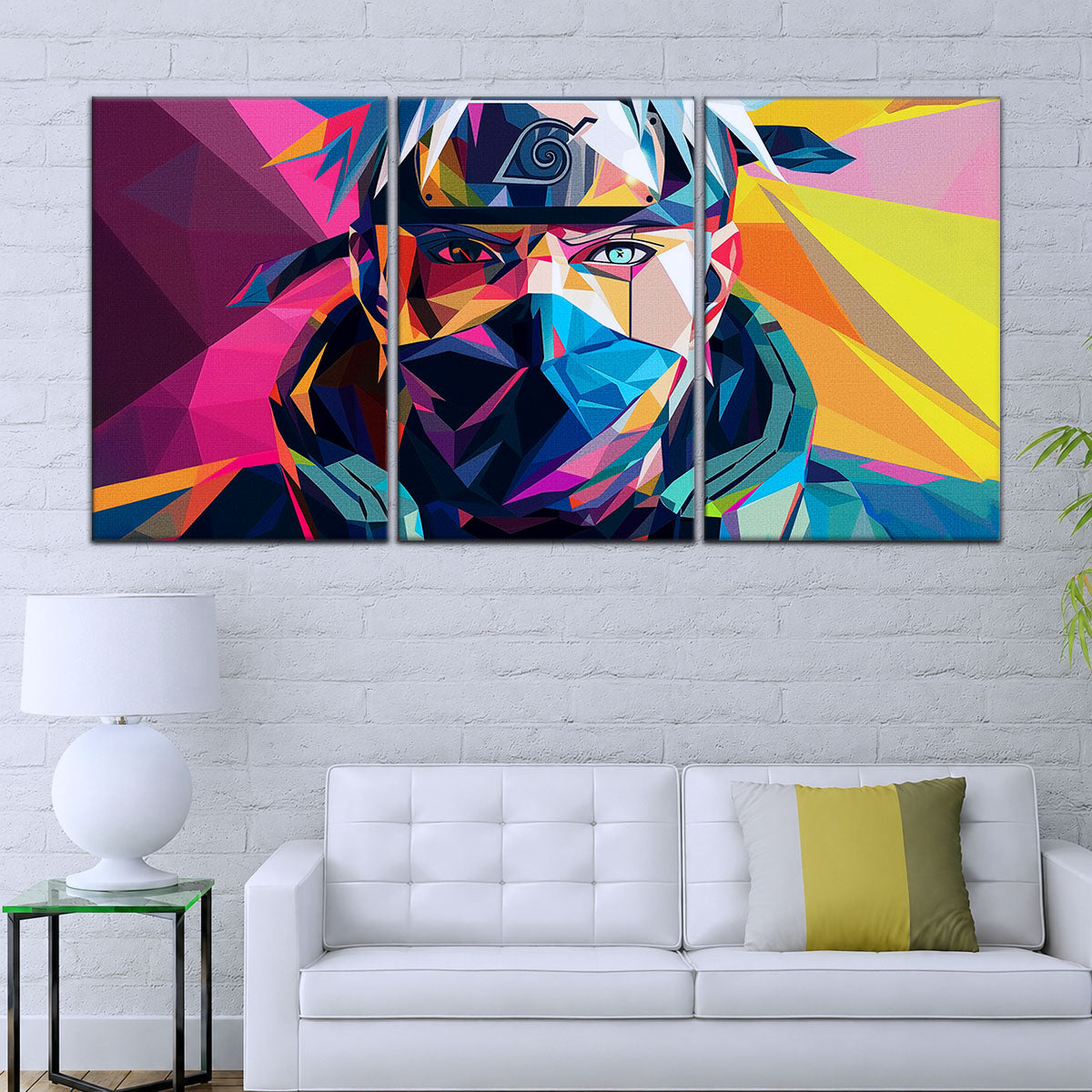 Naruto Canvas Wall Art - NA5080 - Kakashi Hatake Geometric