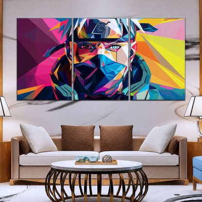 Naruto Canvas Wall Art - NA5080 - Kakashi Hatake Geometric