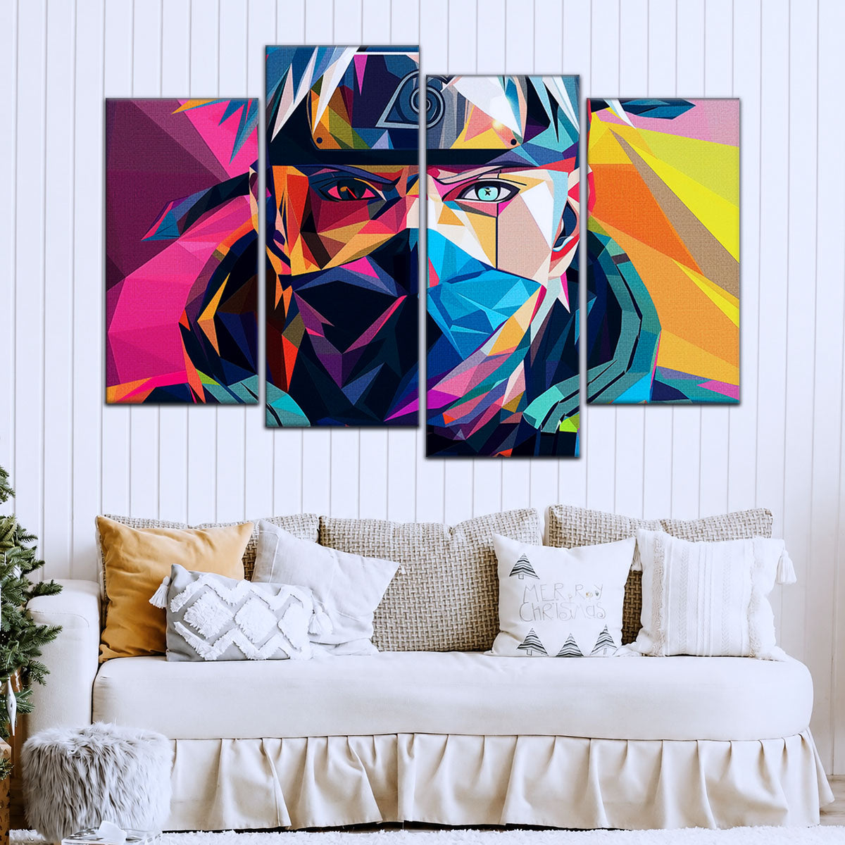 Naruto Canvas Wall Art - NA5080 - Kakashi Hatake Geometric