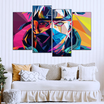 Naruto Canvas Wall Art - NA5080 - Kakashi Hatake Geometric