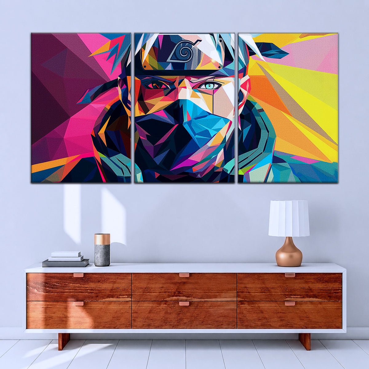 Naruto Canvas Wall Art - NA5080 - Kakashi Hatake Geometric
