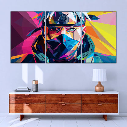 Naruto Canvas Wall Art - NA5080 - Kakashi Hatake Geometric