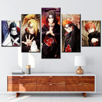 Naruto Canvas Wall Art - NA5103 - Uzumaki Naruto - Uchiha Sasuke - Gaara - Kisame - Deidara
