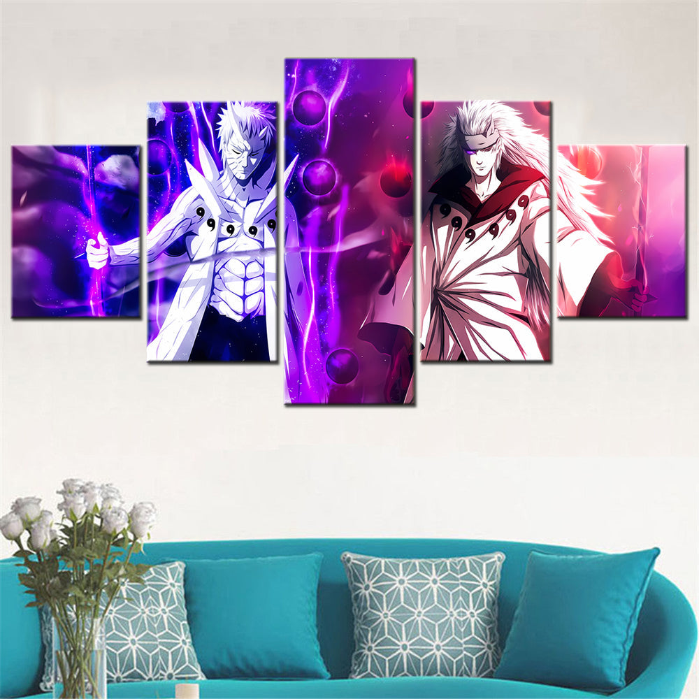 Naruto Canvas Wall Art - NA5104 - Madara Uchiha - Obito Uchiha